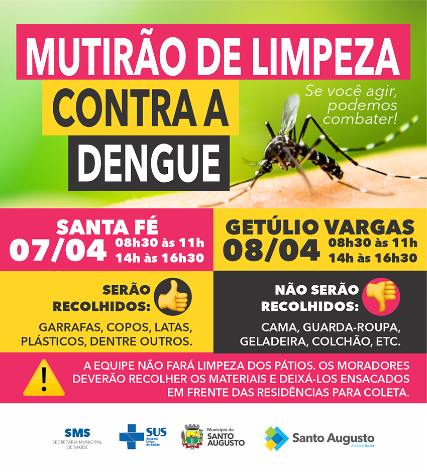 Prefeitura de Colniza realiza mutirão de limpeza e combate à Dengue