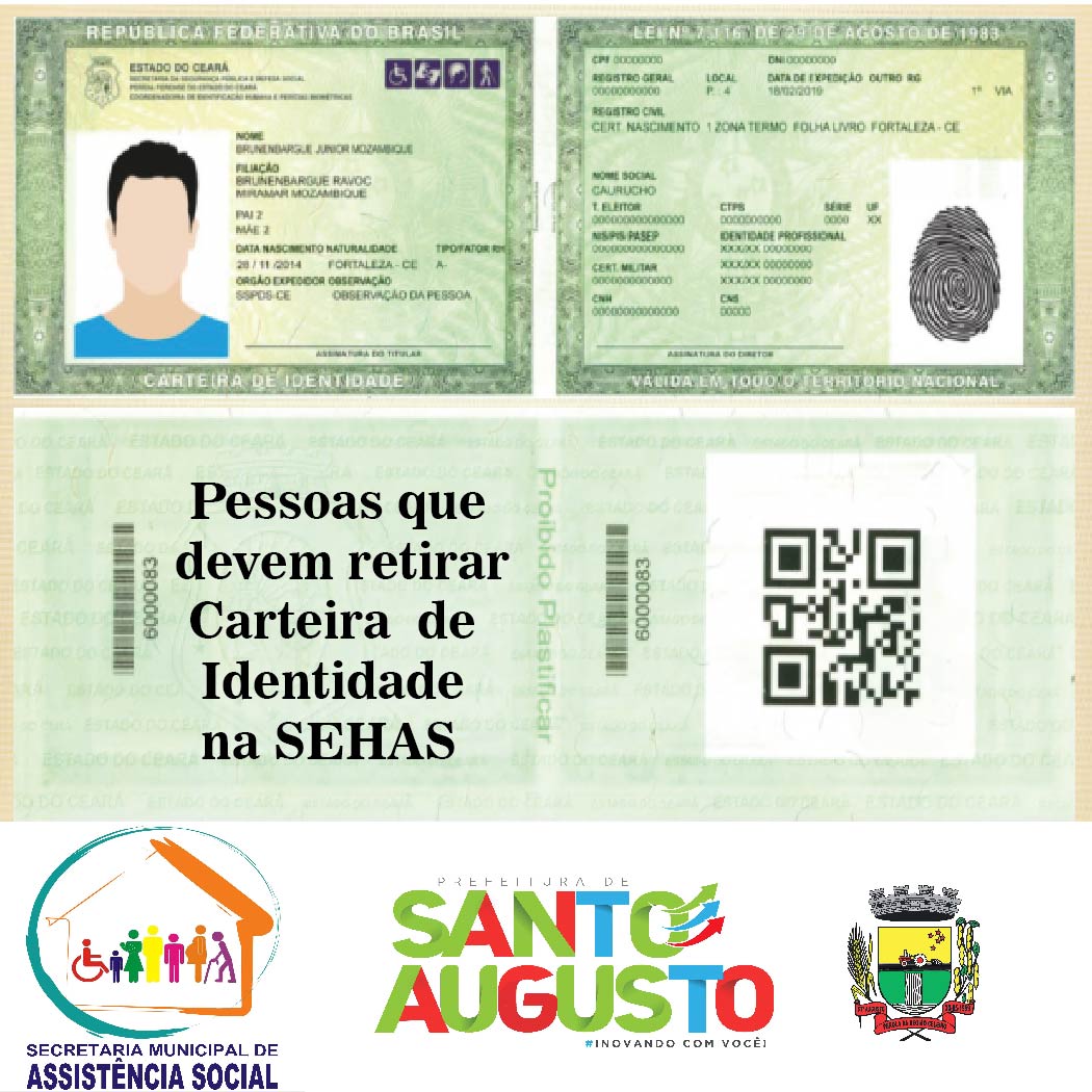 Atendimento para confecção de carteira de identidade em postos do